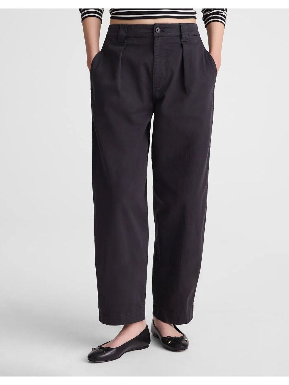 NWT Madewell The Barrel-Leg Chino Pant - Size 27 - MSRP $128